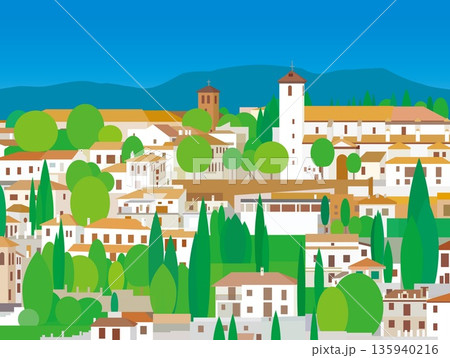 グラナダ　granada　アンダルシア　andalusia　スペイン　spain　春風景 135940216