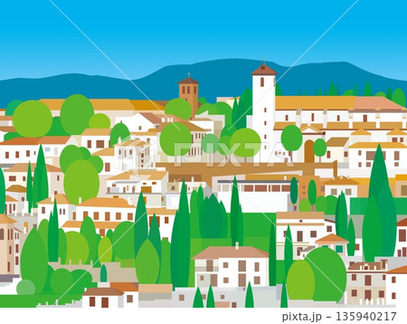 グラナダ　granada　アンダルシア　andalusia　スペイン　spain　春風景 135940217