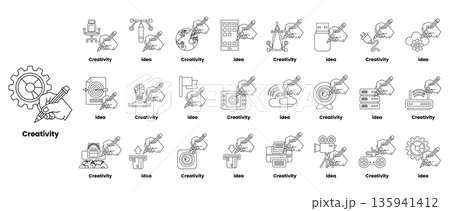 Creativity is the theme of this image 135941412