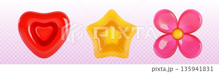 3d jelly shape collection 135941831