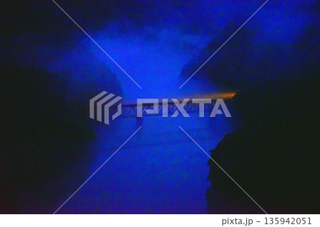 夜霧の第3只見川橋梁 夜霧の第3只見川橋梁 135942051
