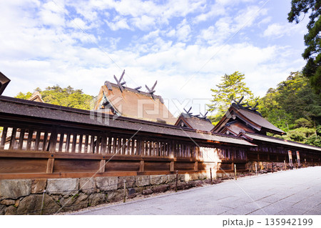 出雲大社　東側から見た本殿 135942199