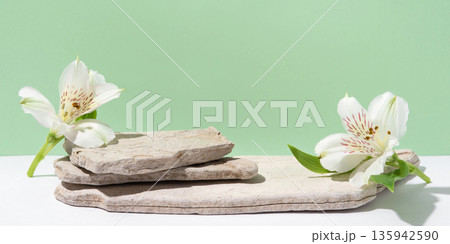 Background for cosmetic products of natural colors. Background for cosmetic products of natural colors. 135942590