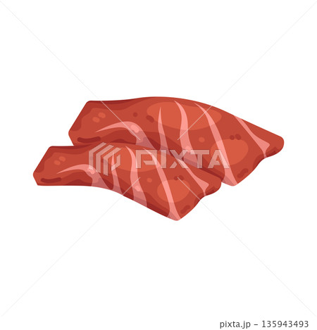 Illustration of tuna sashimi Illustration of tuna sashimi 135943493