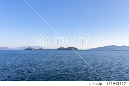 小豆島フェリー船上から見た風景 小豆島フェリー船上から見た風景 135943557