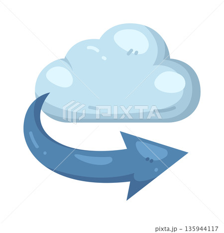 Illustration of cloud share 135944117
