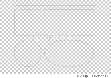 A set of lines and frames that look like they were drawn with a pencil or crayon 135944415