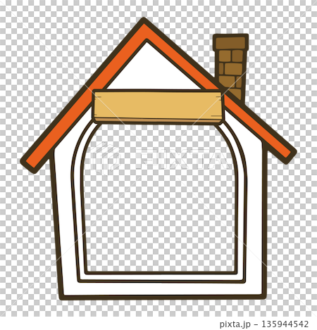 一個簡單的狗屋插圖。 一個簡單的狗屋插圖。 135944542