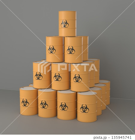 産業廃棄物のドラム缶集積所 産業廃棄物のドラム缶集積所 135945741