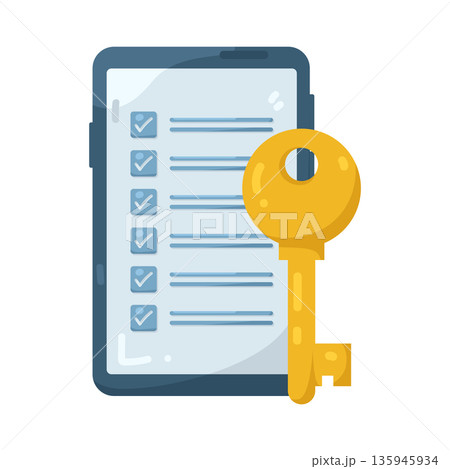 Illustration of online survey Illustration of online survey 135945934