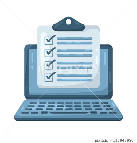 Illustration of online survey 135945956