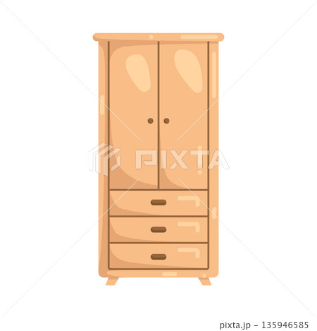 Illustration of wardrobe Illustration of wardrobe 135946585