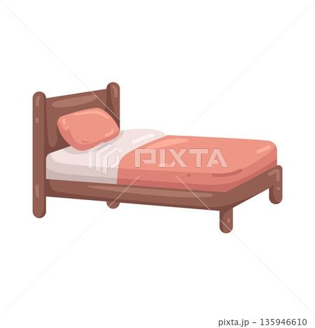 Illustration of bed Illustration of bed 135946610