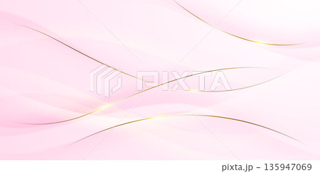 Abstract background design, modern pink and gold geometric element design. 135947069