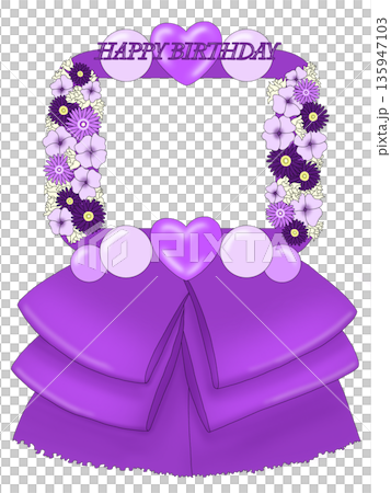 バースデースタンドフラワー(紫) バースデースタンドフラワー(紫) 135947103