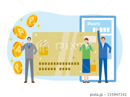 クレジットカードのポイントプログラム 135947142