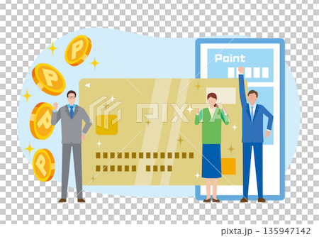 クレジットカードのポイントプログラム 135947142