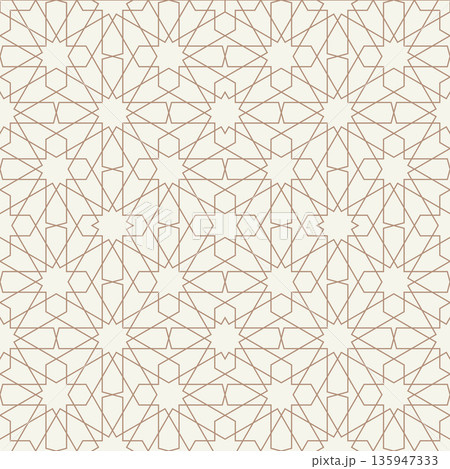 abstract line arabic seamless pattern islamic...のイラスト素材 [135947333] - PIXTA