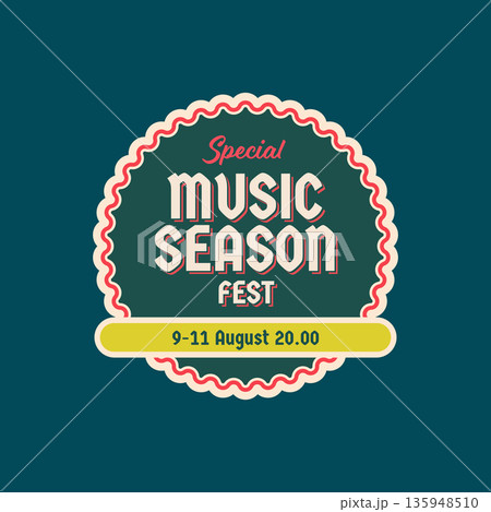 Colorful badge design element. Colorful badge design element. 135948510