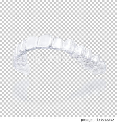隱適美牙套矯正器逼真示意圖 135948832