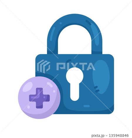 Illustration of Add lock 135948846