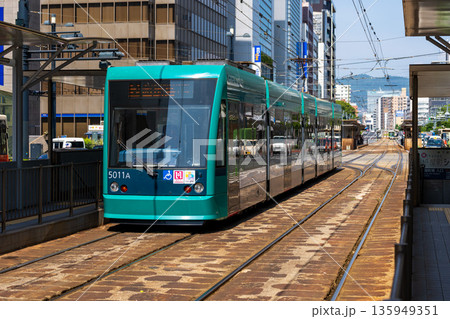【路面電車】広島市の中心地を走る広電のトラム 135949351