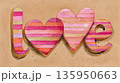 Hearts in love letters 135950663