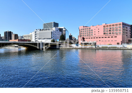蔵前橋(西)周辺を上流より望む(東京都台東区)【2026.1】 蔵前橋(西)周辺を上流より望む(東京都台東区)【2026.1】 135950751