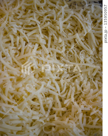 Creamy Dairy Cheese In Closeup Scene Suitable For Various Home Dishes Creamy Dairy Cheese In Closeup Scene Suitable For Various Home Dishes 135950957