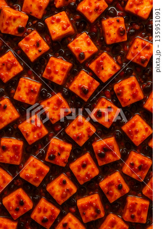 本格麻婆豆腐の背景素材 本格麻婆豆腐の背景素材 135951091