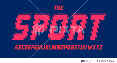 Bold italic sport font outlined alphabet dynamic slanted typeset evokes motion, strength, energy for gaming logo, esports branding, athletic titles. Vector typeset Bold italic sport font outlined alphabet dynamic slanted typeset evokes motion, strength, energy for gaming logo, esports branding, athletic titles. Vector typeset 135952553