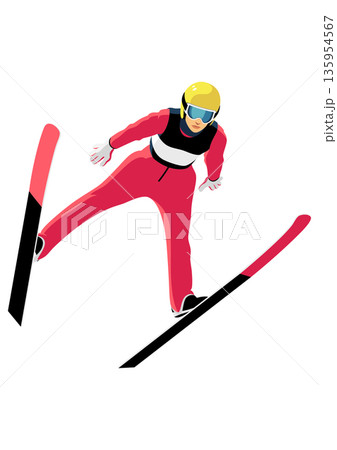 女子スキージャンプ選手 135954567