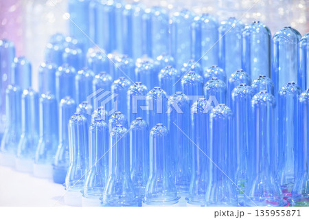 Blue Plastic Preform for Drinking Water Bottle Manufacturing Blue Plastic Preform for Drinking Water Bottle Manufacturing 135955871