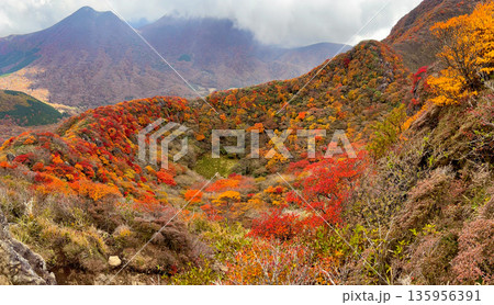 三俣山小鍋周辺の紅葉 三俣山小鍋周辺の紅葉 135956391