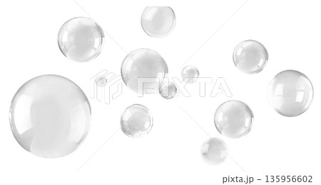 Bubbles isolated on white or transparent Background Bubbles isolated on white or transparent Background 135956602