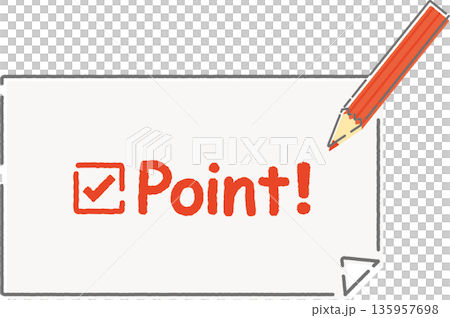 Point mark illustration Point mark illustration 135957698