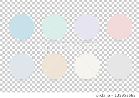 陰影柔和色圓圈簡單形狀背景集 135958668