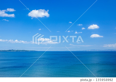 国東半島と別府湾一望 135958992