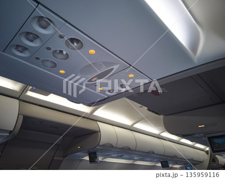 Airplane Cabin Interior Airplane Cabin Interior 135959116