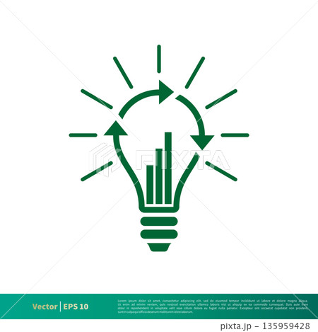Bulb Line Icon Vector Logo Template Illustration Design. Vector EPS 10. Bulb Line Icon Vector Logo Template Illustration Design. Vector EPS 10. 135959428