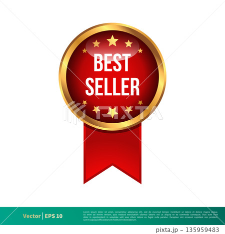 Best Seller Stamp, Seal Banner Vector Template Illustration Design. Vector EPS 10. Best Seller Stamp, Seal Banner Vector Template Illustration Design. Vector EPS 10. 135959483