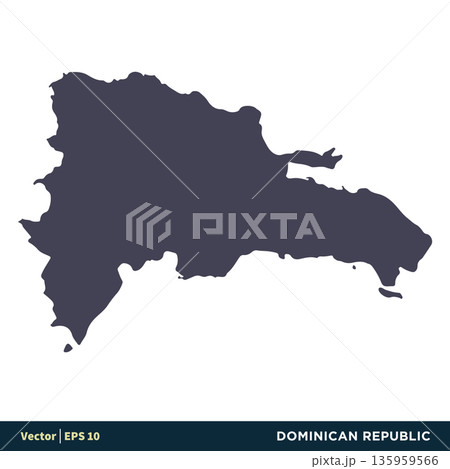 Dominican Republic - North America Countries Map Icon Vector Logo Template Illustration Design. Vector EPS 10. Dominican Republic - North America Countries Map Icon Vector Logo Template Illustration Design. Vector EPS 10. 135959566