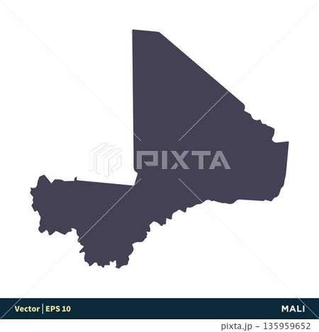 Mali - Africa Countries Map Icon Vector Logo Template Illustration Design. Vector EPS 10. Mali - Africa Countries Map Icon Vector Logo Template Illustration Design. Vector EPS 10. 135959652