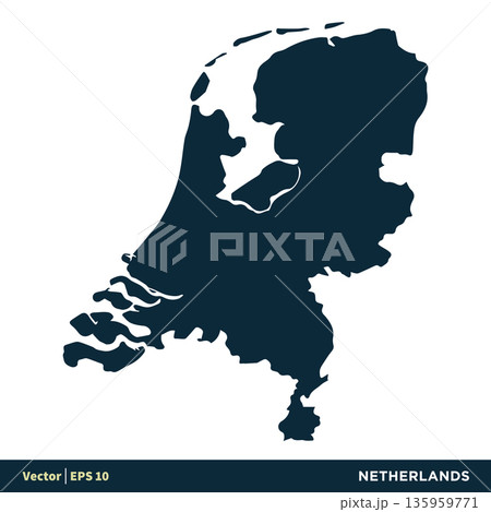 Netherlands - Europe Countries Map Vector Icon Template Illustration Design. Vector EPS 10. Netherlands - Europe Countries Map Vector Icon Template Illustration Design. Vector EPS 10. 135959771