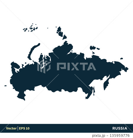 Russia - Europe Countries Map Vector Icon Template Illustration Design. Vector EPS 10. Russia - Europe Countries Map Vector Icon Template Illustration Design. Vector EPS 10. 135959776