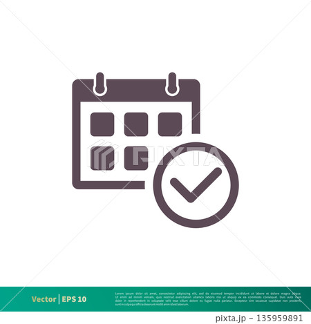 Calendar, Schedule Icon Vector Logo Template Illustration Design. Vector EPS 10. Calendar, Schedule Icon Vector Logo Template Illustration Design. Vector EPS 10. 135959891