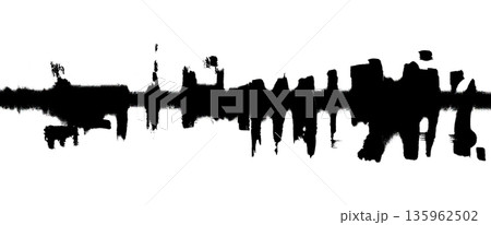 抽象的 水墨画 背景素材 抽象的 水墨画 背景素材 135962502