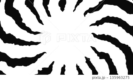 ゆがんだ集中線_16:9 ゆがんだ集中線_16:9 135963275