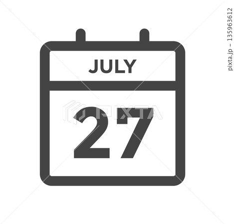 July 27 Calendar Day or Calender Date for Deadlines or Appointment 135963612