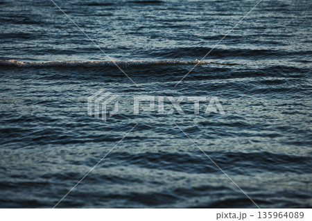 Sea waves off the coast near Vlora, Albania, August 2025. Sea waves off the coast near Vlora, Albania, August 2025. 135964089